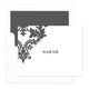 Damask Scroll Folded Note Cards Image 13 of 14